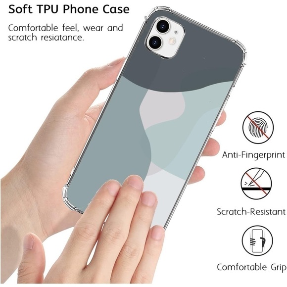 FISGEROD Abstract Line Art Boho Abstract Watercolor Art Case for iPhone 11 - Picture 7 of 12